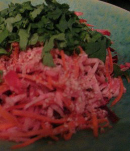 Raw Root Vegetable Coleslaw