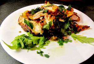 Indian Spiced Grilled Chicken with Yellow Moong Dal and Carrot