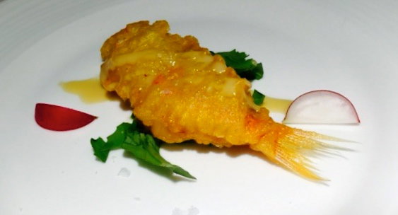 ai metro pic red mullet battered with tail