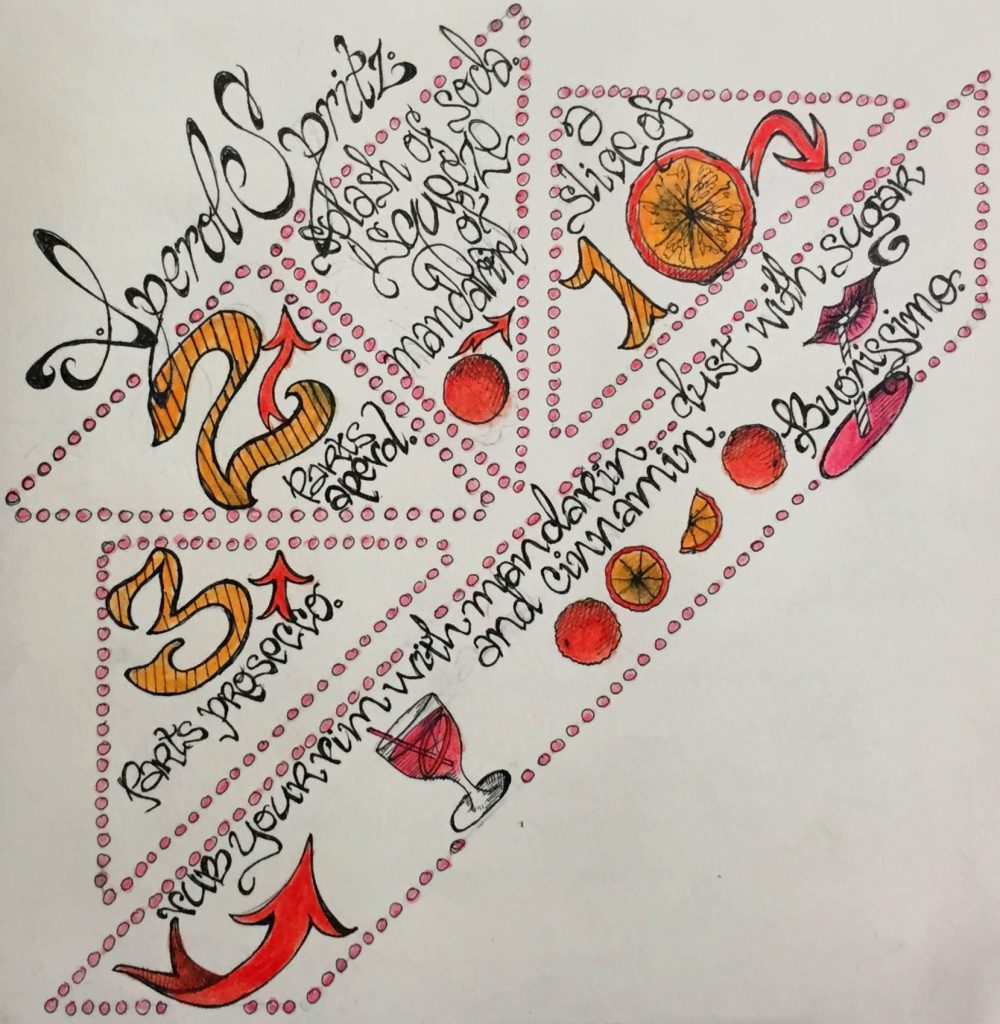 Aperol Spritz recipe illustration summer cocktails